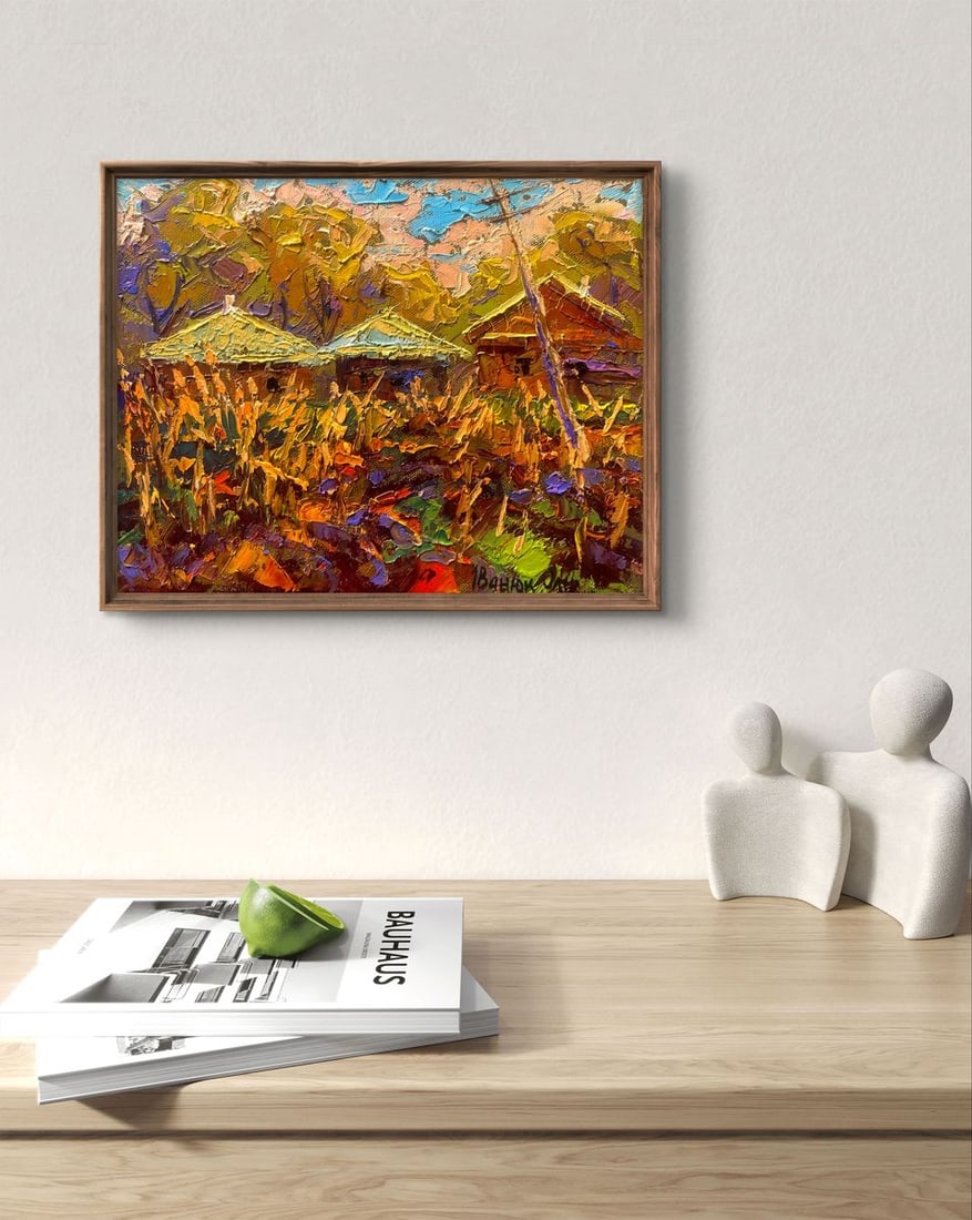 Oil painting The sun sets over the ancestral hill Oleksiy Ivanyuk - 2