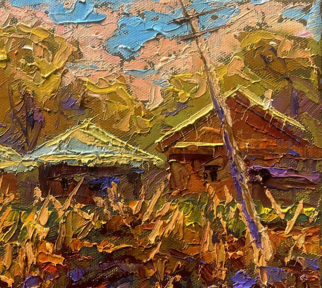 Oil painting The sun sets over the ancestral hill Oleksiy Ivanyuk - 5