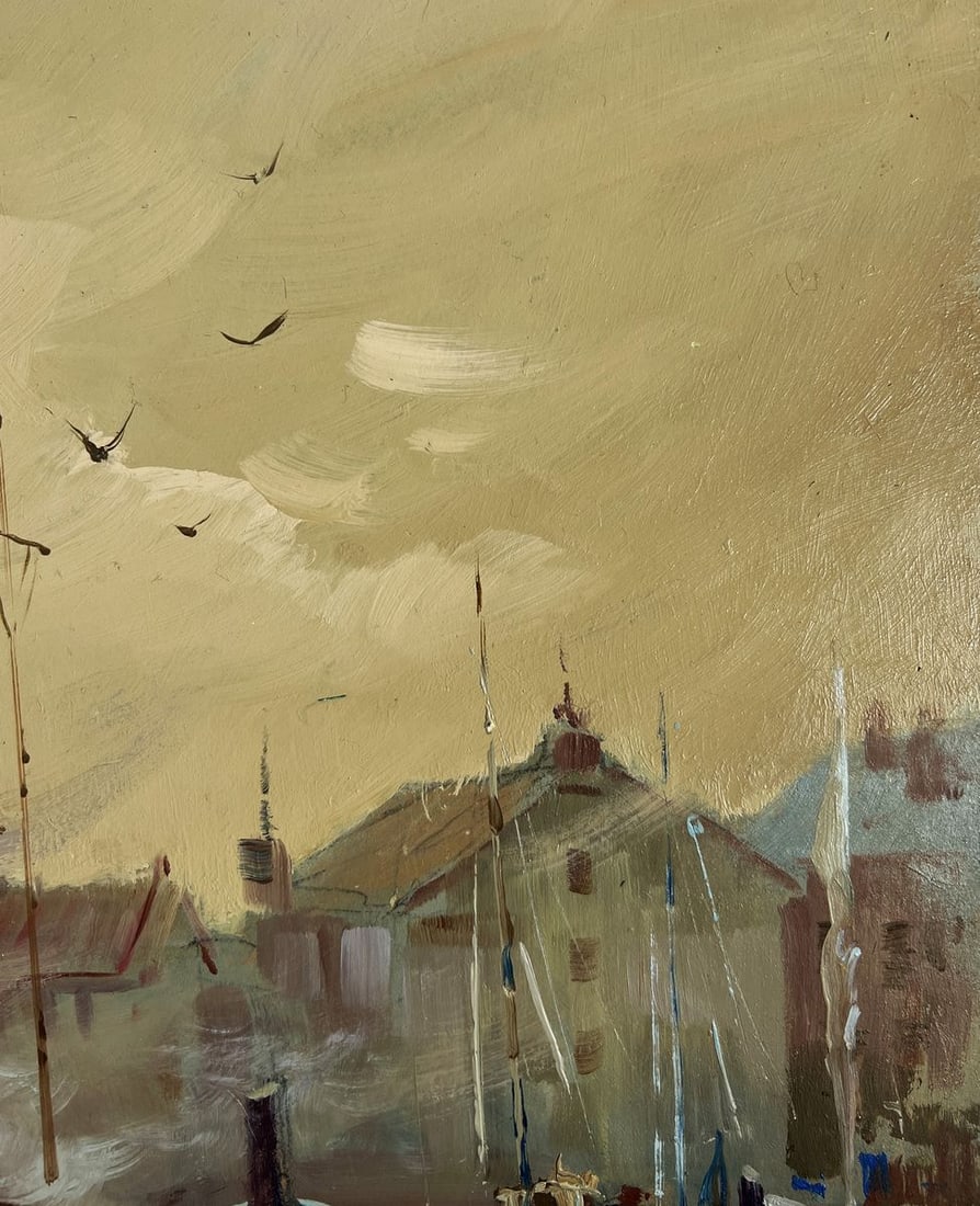 Oil painting Evening on the pier Yuriy Suprunchuk - 4