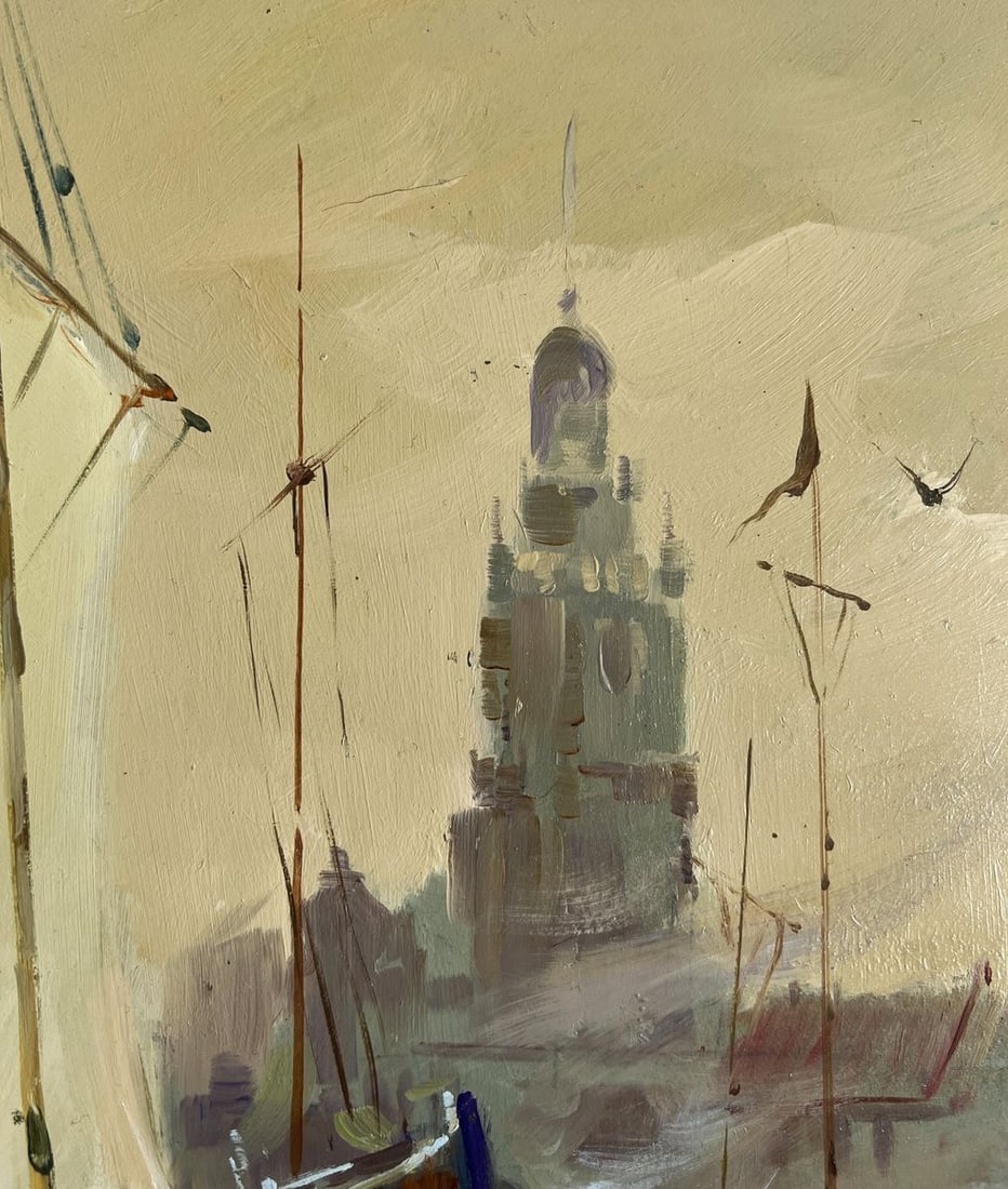 Oil painting Evening on the pier Yuriy Suprunchuk - 5