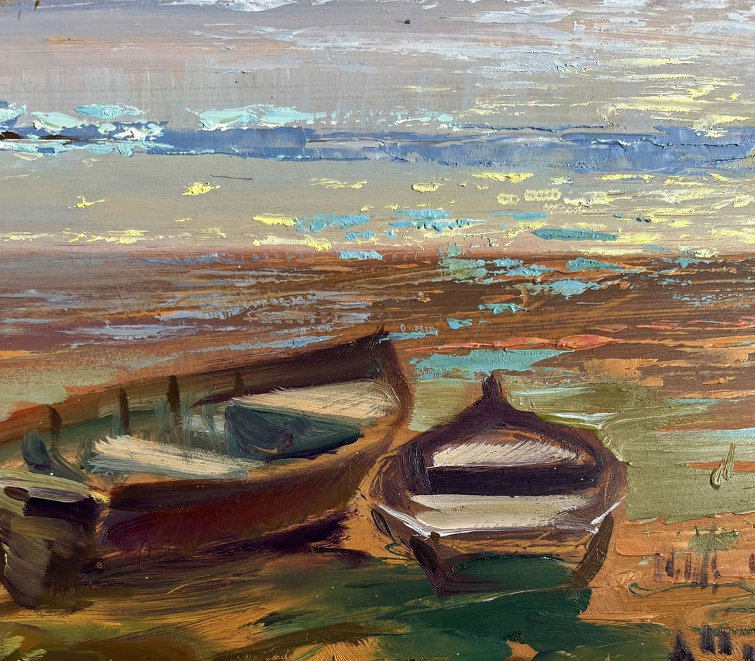 Oil painting Mesmerizing Crimson Sunset Yuriy Suprunchuk - 8