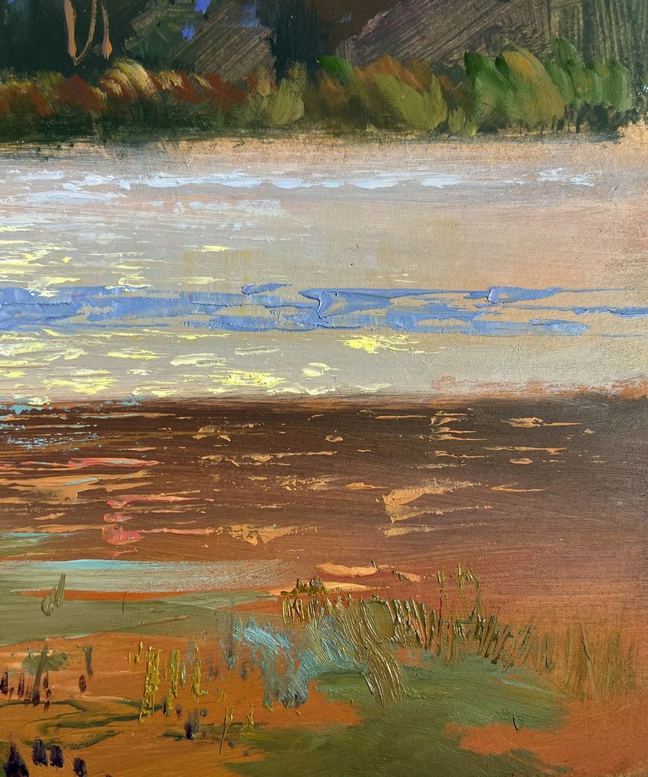 Oil painting Mesmerizing Crimson Sunset Yuriy Suprunchuk - 9