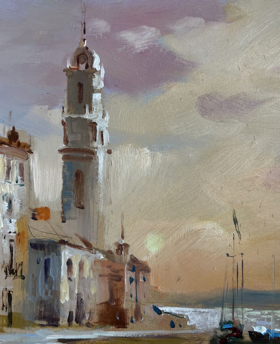 Oil painting The flaming evening horizon Yuriy Suprunchuk - 5