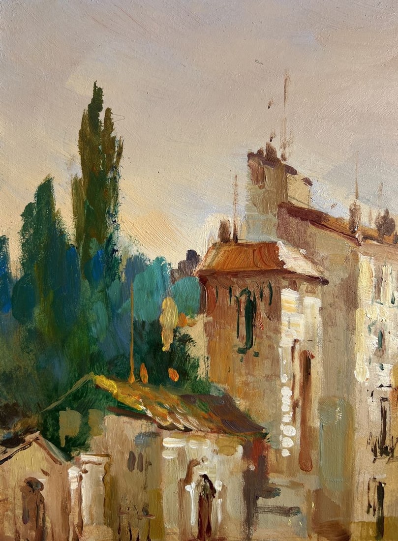 Oil painting The flaming evening horizon Yuriy Suprunchuk - 6