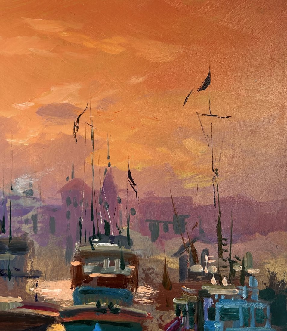 Oil painting The atmosphere of the Venetian city Yuriy Suprunchuk - 6