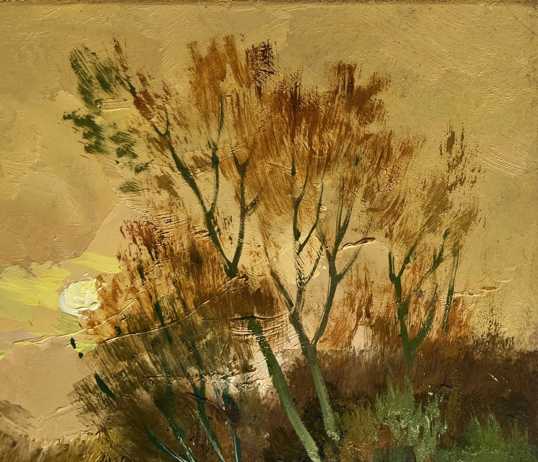 Oil painting A quiet evening in orange tones Yuriy Suprunchuk - 5