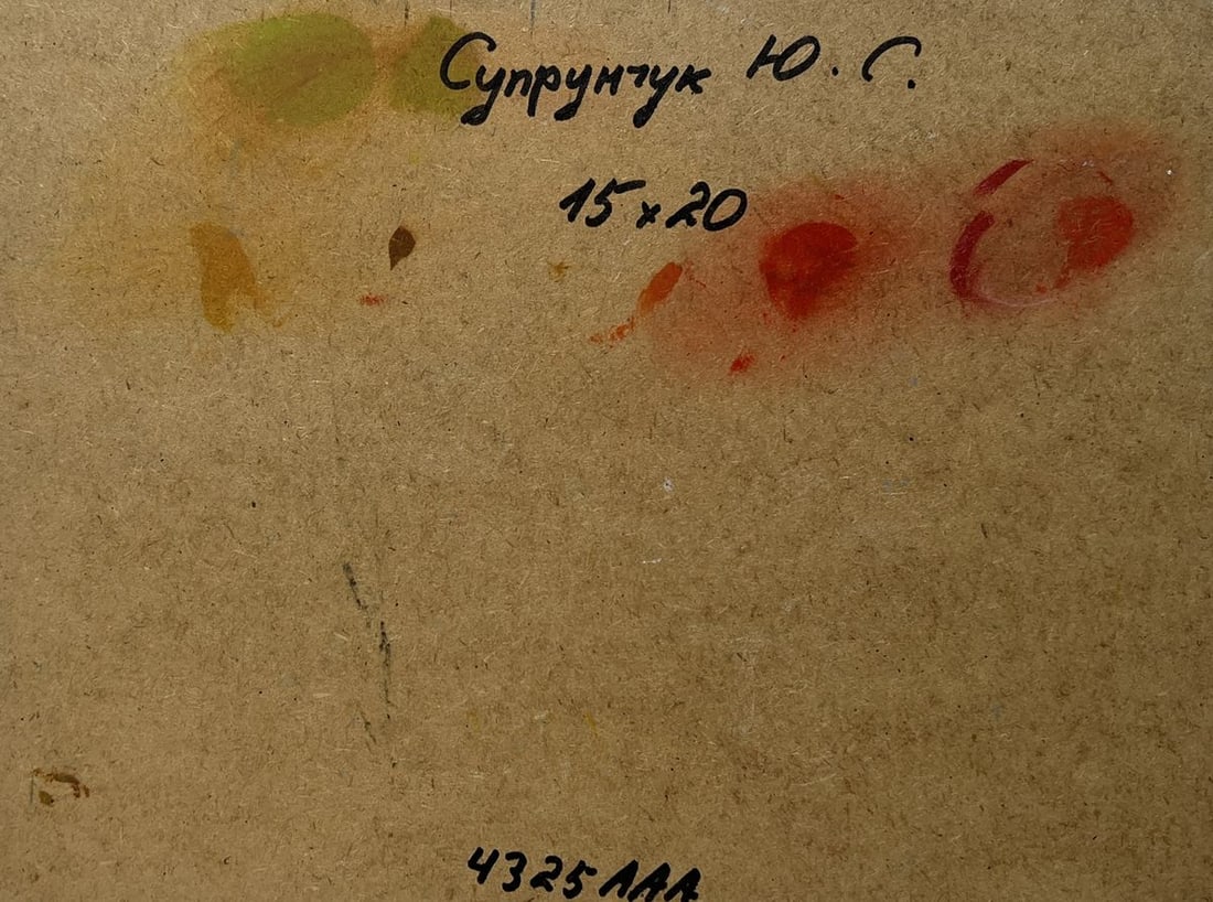 Oil painting A quiet evening in orange tones Yuriy Suprunchuk - 8