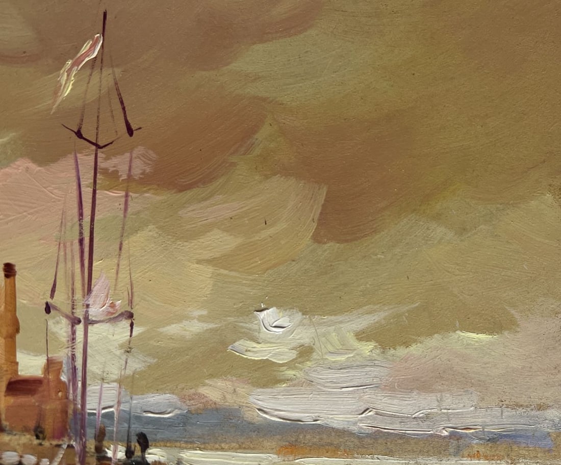 Oil painting The sun is sinking into the sea Yuriy Suprunchuk - 5