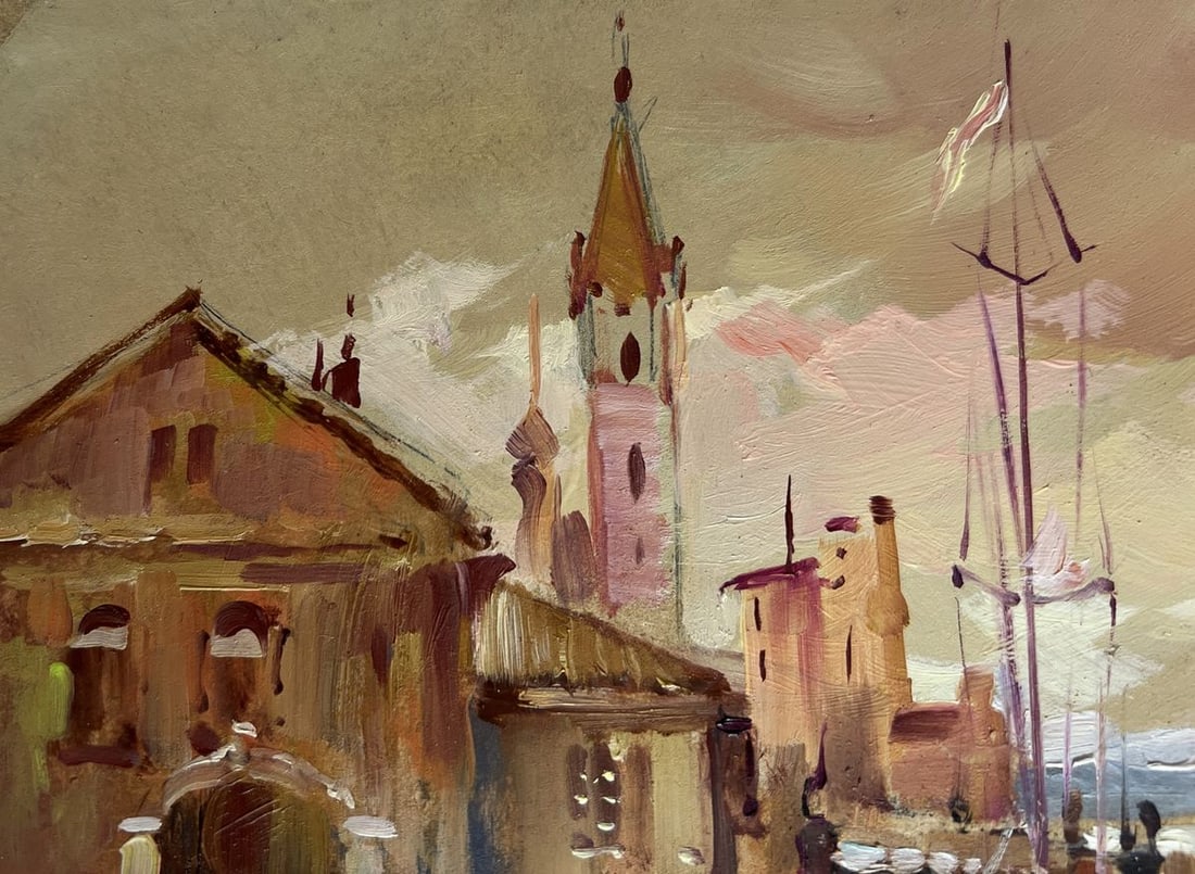 Oil painting The sun is sinking into the sea Yuriy Suprunchuk - 6