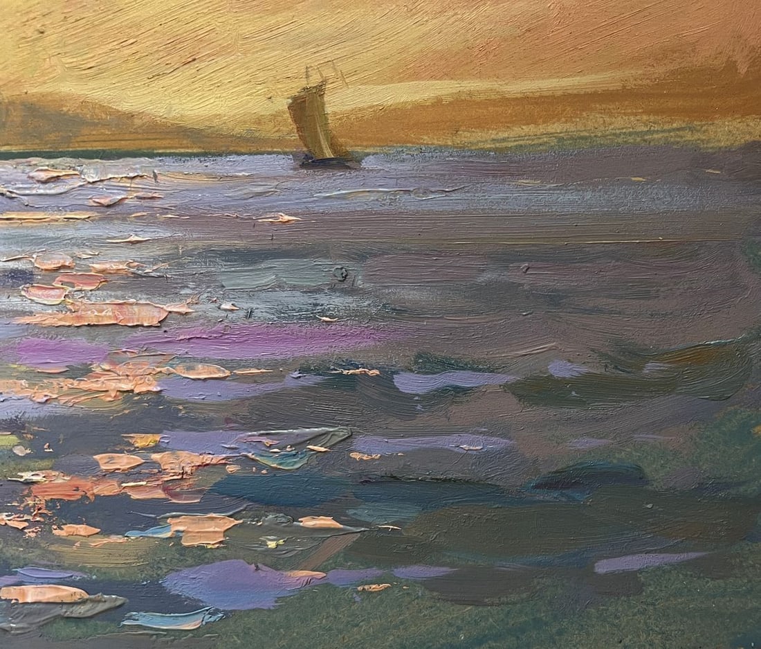 Oil painting Romantic evening swim Yuriy Suprunchuk - 7