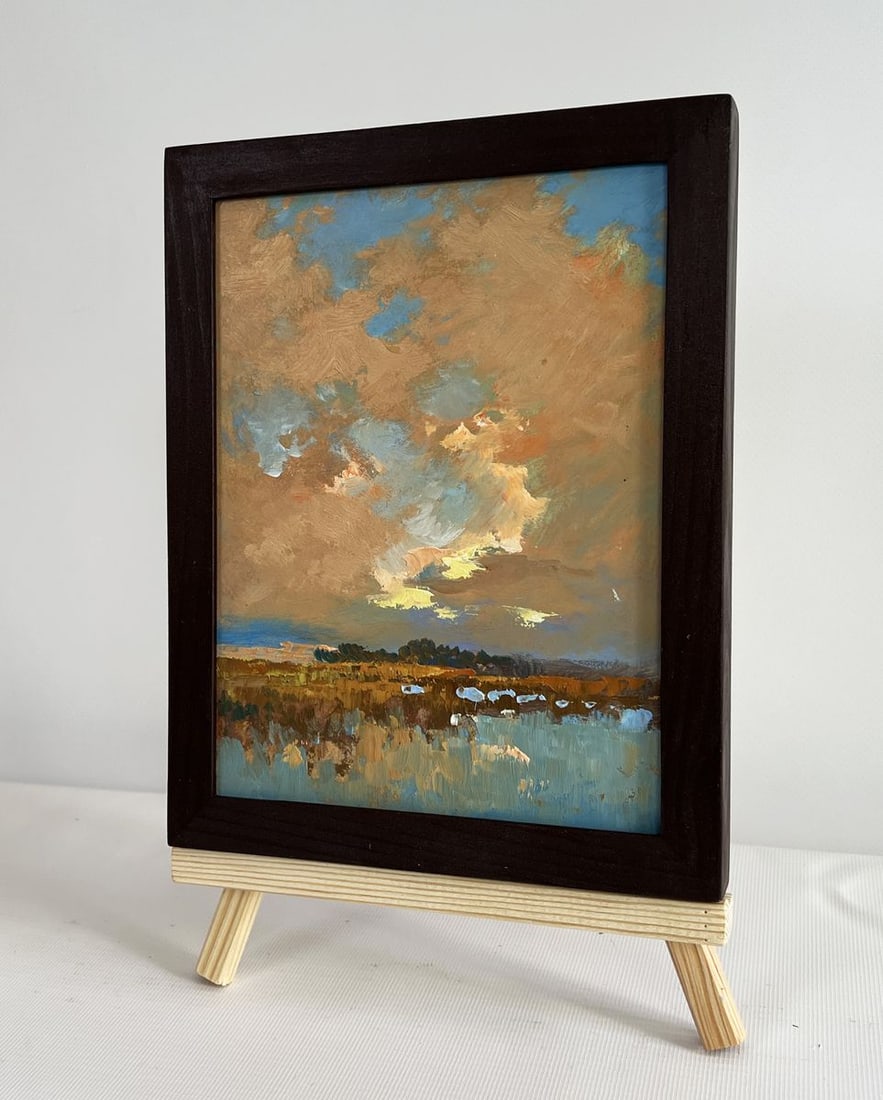 Oil painting Sunset over the lake Yuriy Suprunchuk - 2