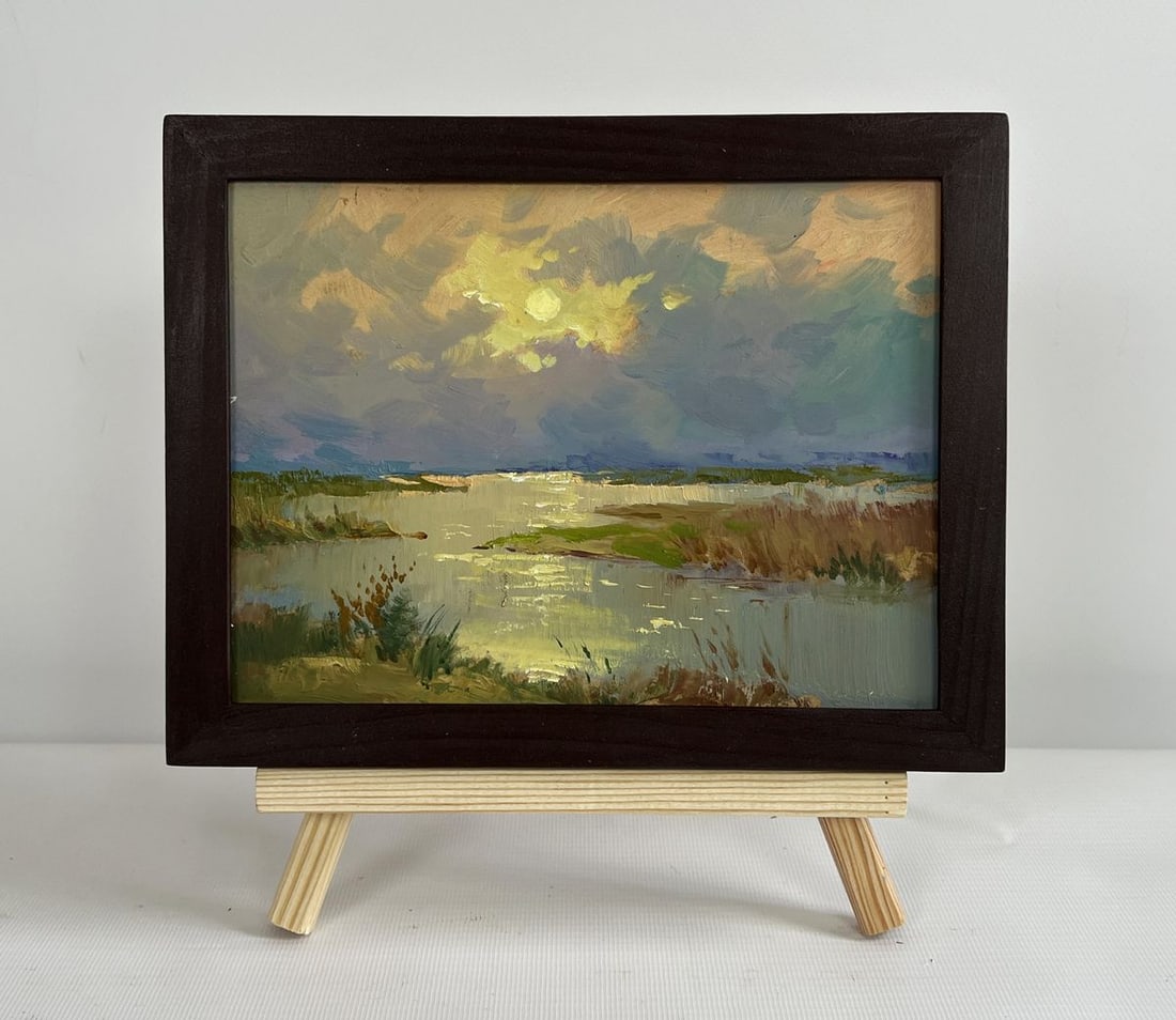 Oil painting The sun says goodbye to the horizon Yuriy Suprunchuk (1 of 8)