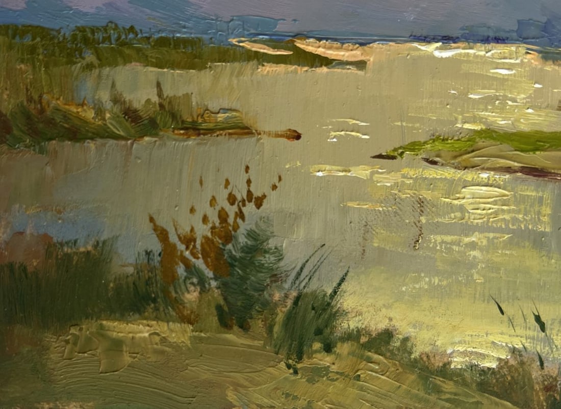 Oil painting The sun says goodbye to the horizon Yuriy Suprunchuk - 7