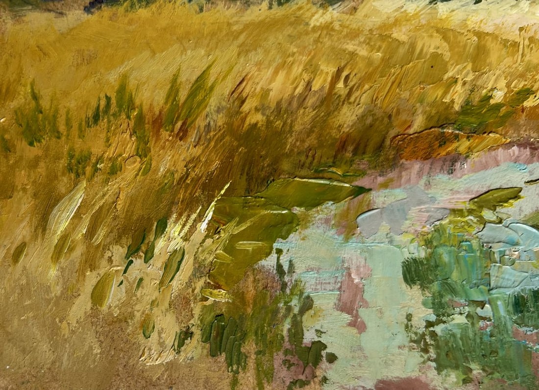 Oil painting Golden fields and sunset Yuriy Suprunchuk - 6
