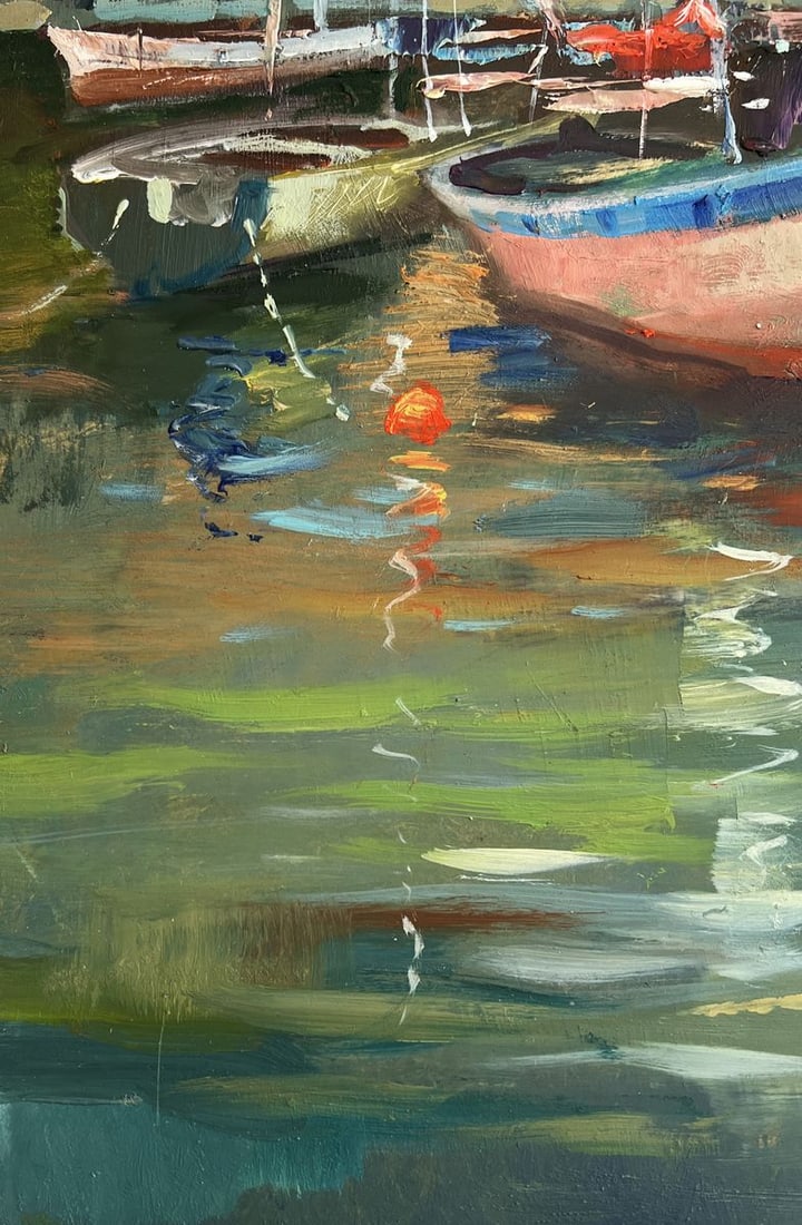 Oil painting Venice port with sunset Yuriy Suprunchuk - 7