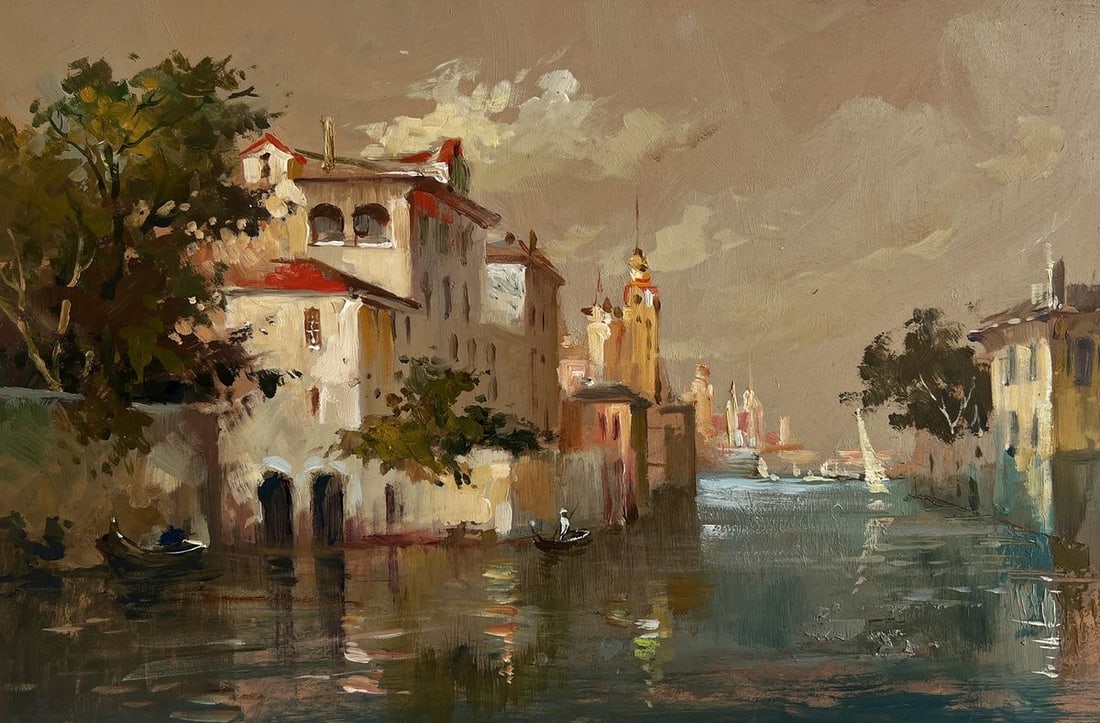 Oil painting Romantic evening in Venice Yuriy Suprunchuk - 3