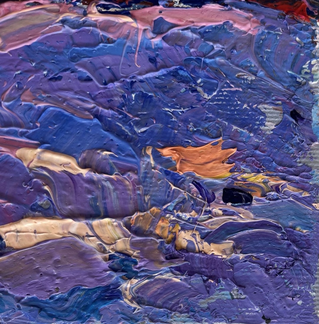 Oil painting Frosty winter evening Oksana Kalenyuk - 4