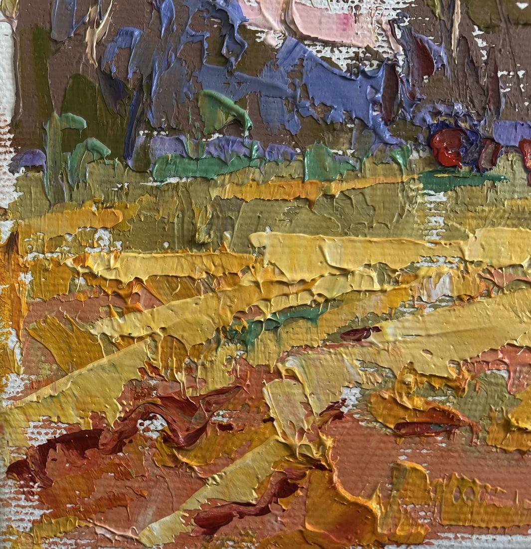 Oil painting Summer meadows and forest Alex Kalenyuk - 6