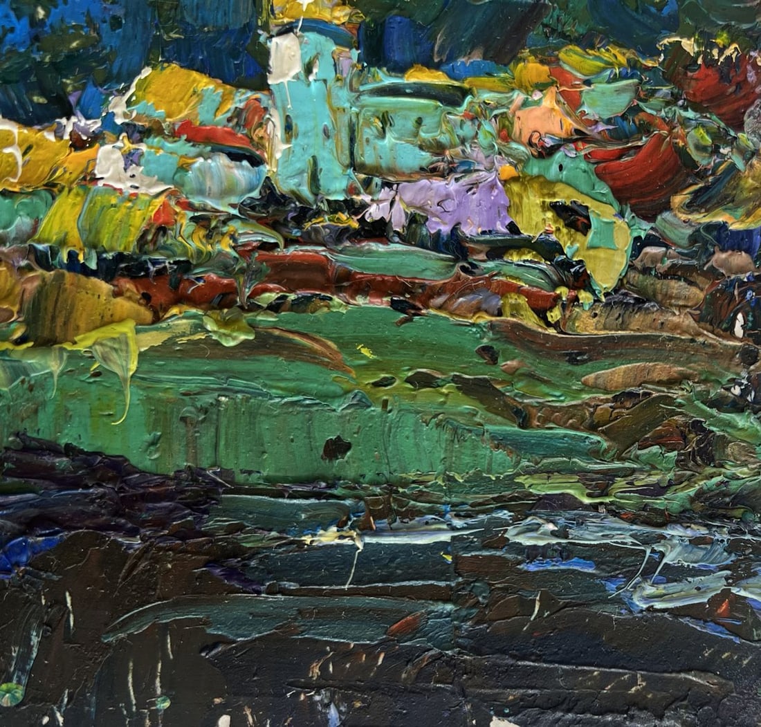 Oil painting The moonlit night illuminates Oksana Kalenyuk - 4