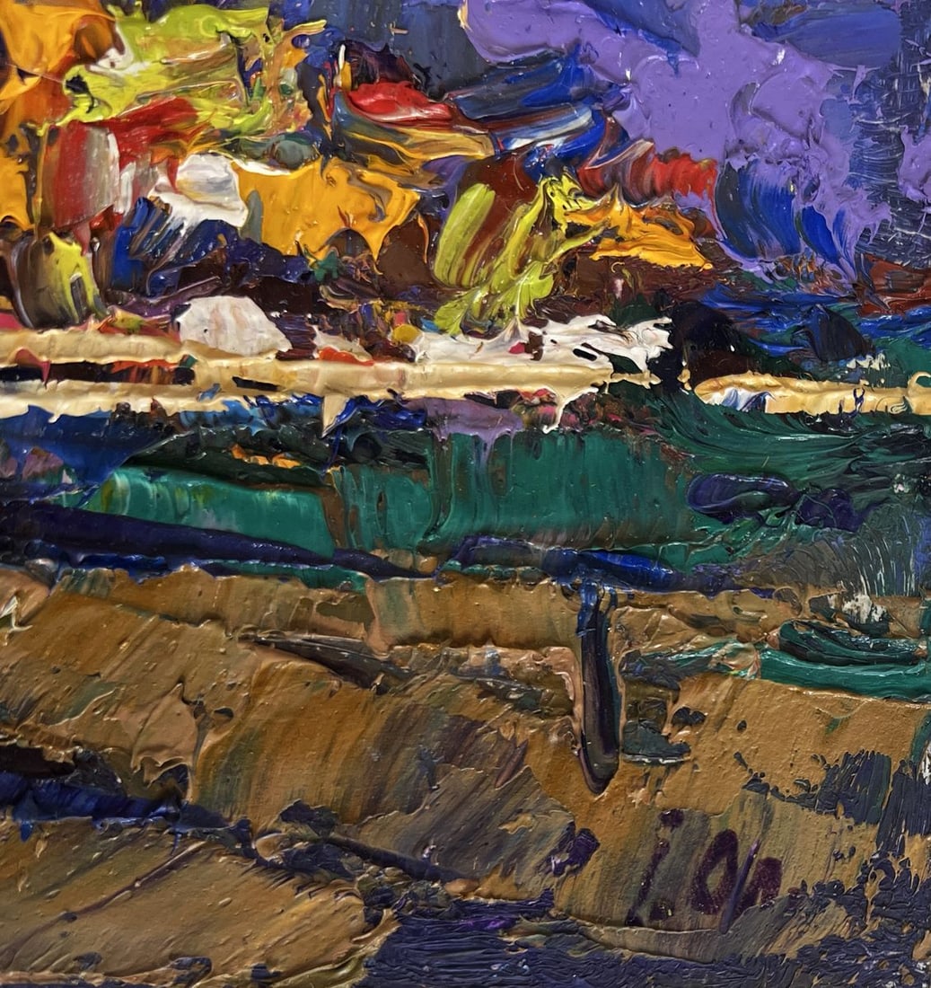 Oil painting Morning summer moon Alex Kalenyuk - 7