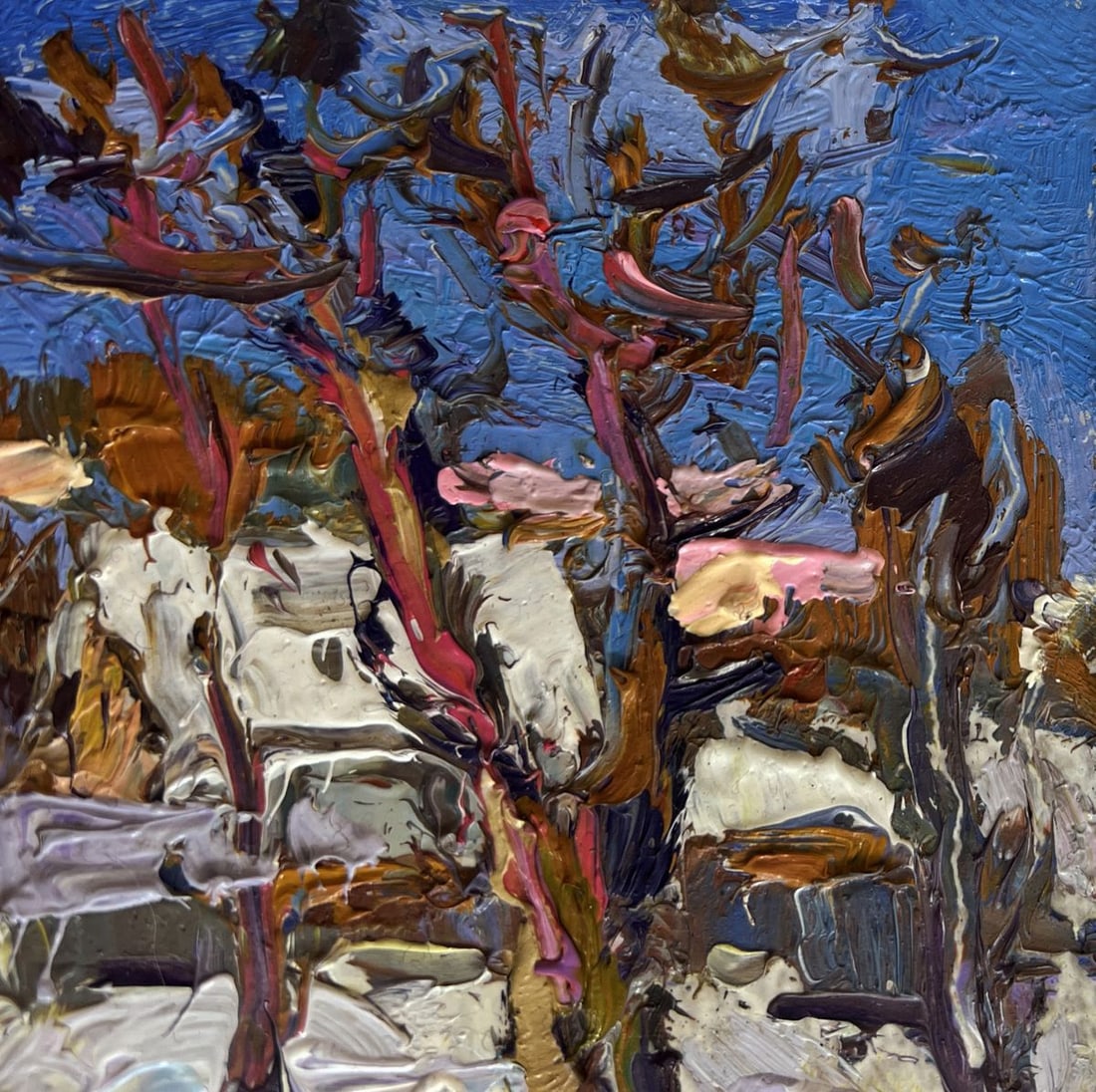 Oil painting Crows in the trees Oksana Kalenyuk - 4