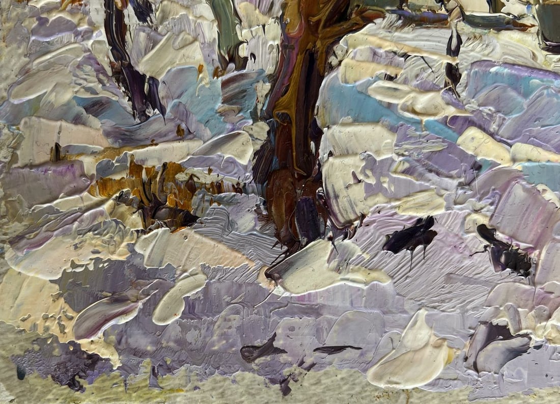 Oil painting Crows in the trees Oksana Kalenyuk - 6