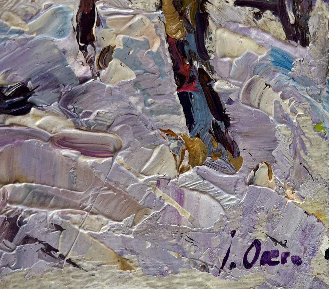 Oil painting Crows in the trees Oksana Kalenyuk - 7