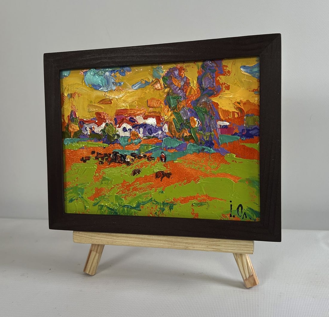 Oil painting In the sunny meadows Alex Kalenyuk - 2