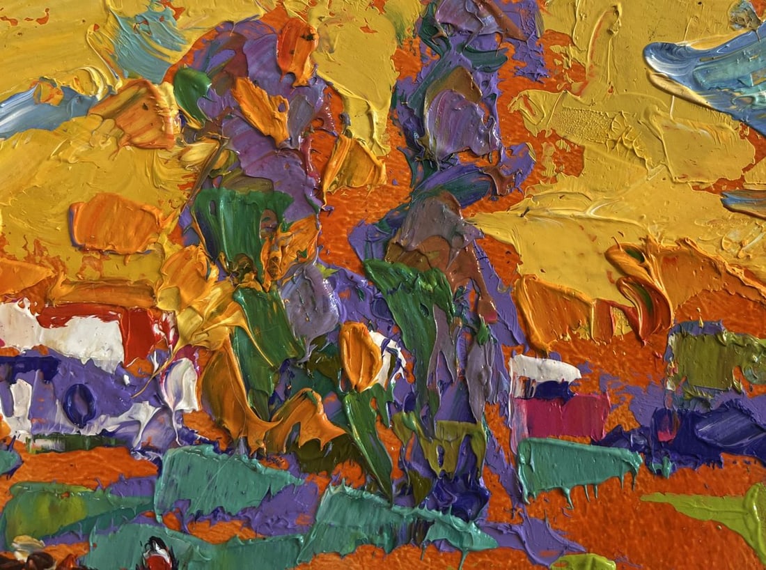 Oil painting In the sunny meadows Alex Kalenyuk - 4