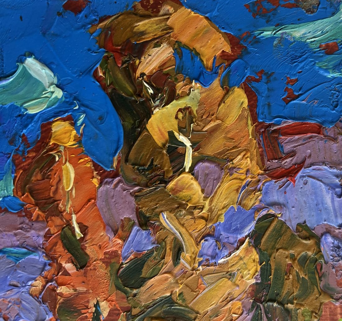 Oil painting The rustle of trees in the wind Alex Kalenyuk - 4