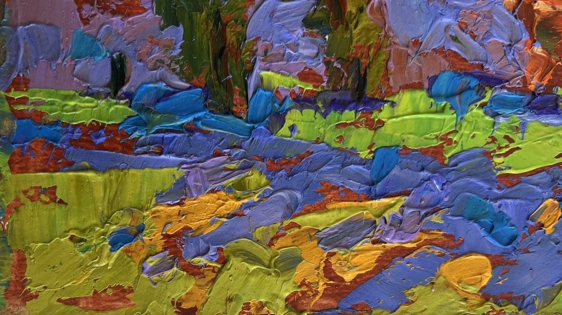 Oil painting The rustle of trees in the wind Alex Kalenyuk - 6