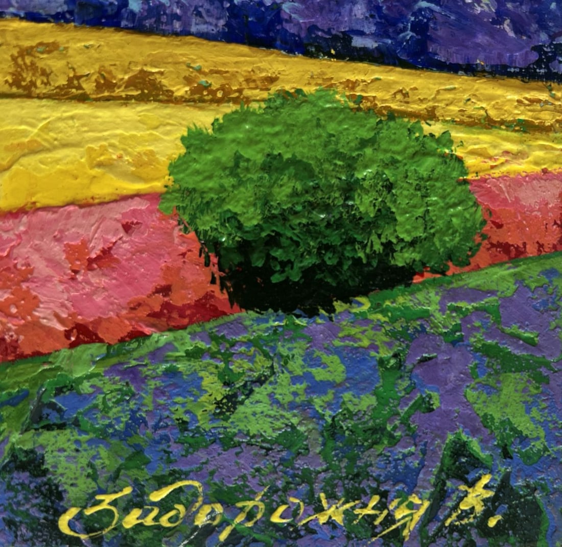 Oil painting Between the field and the mountains V. Zadorozhnya - 7