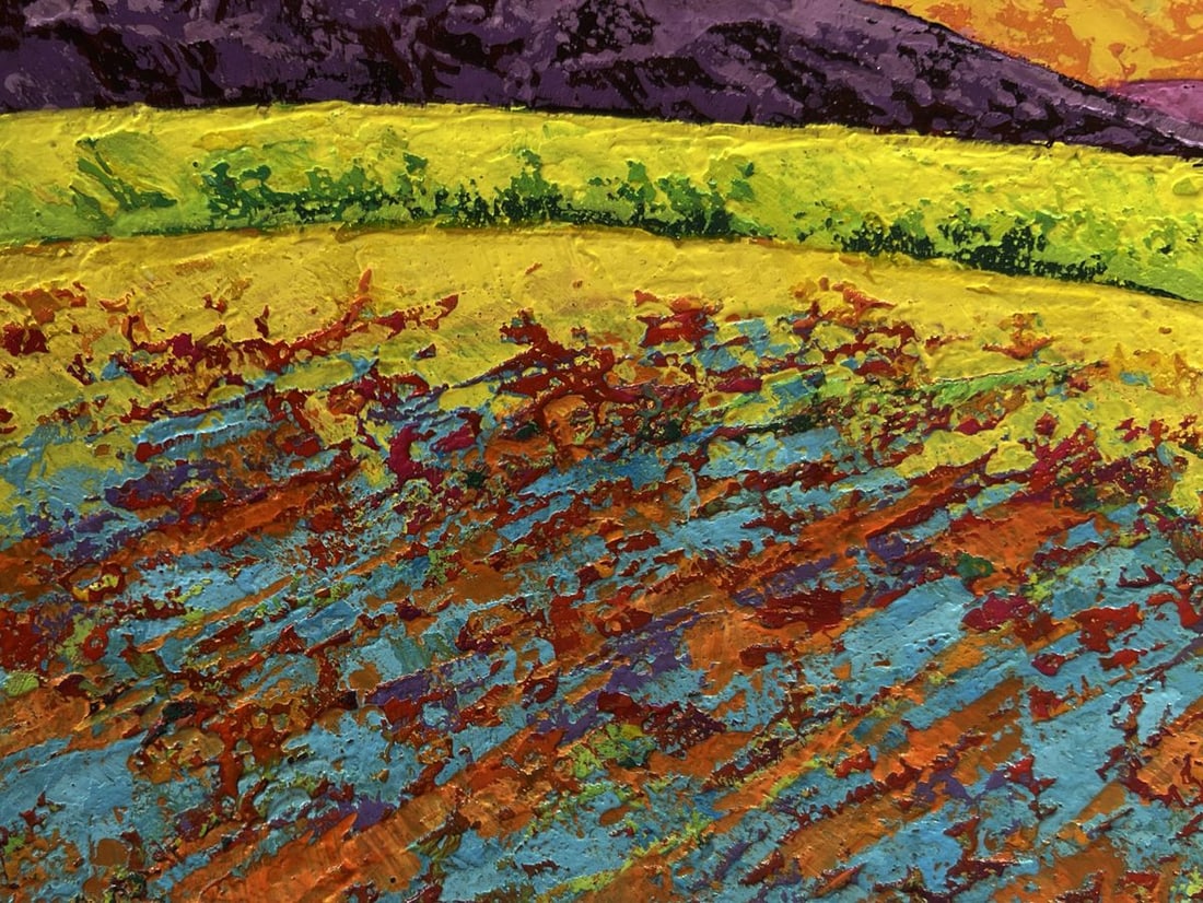 Oil painting Watching the sunset V. Zadorozhnya - 6