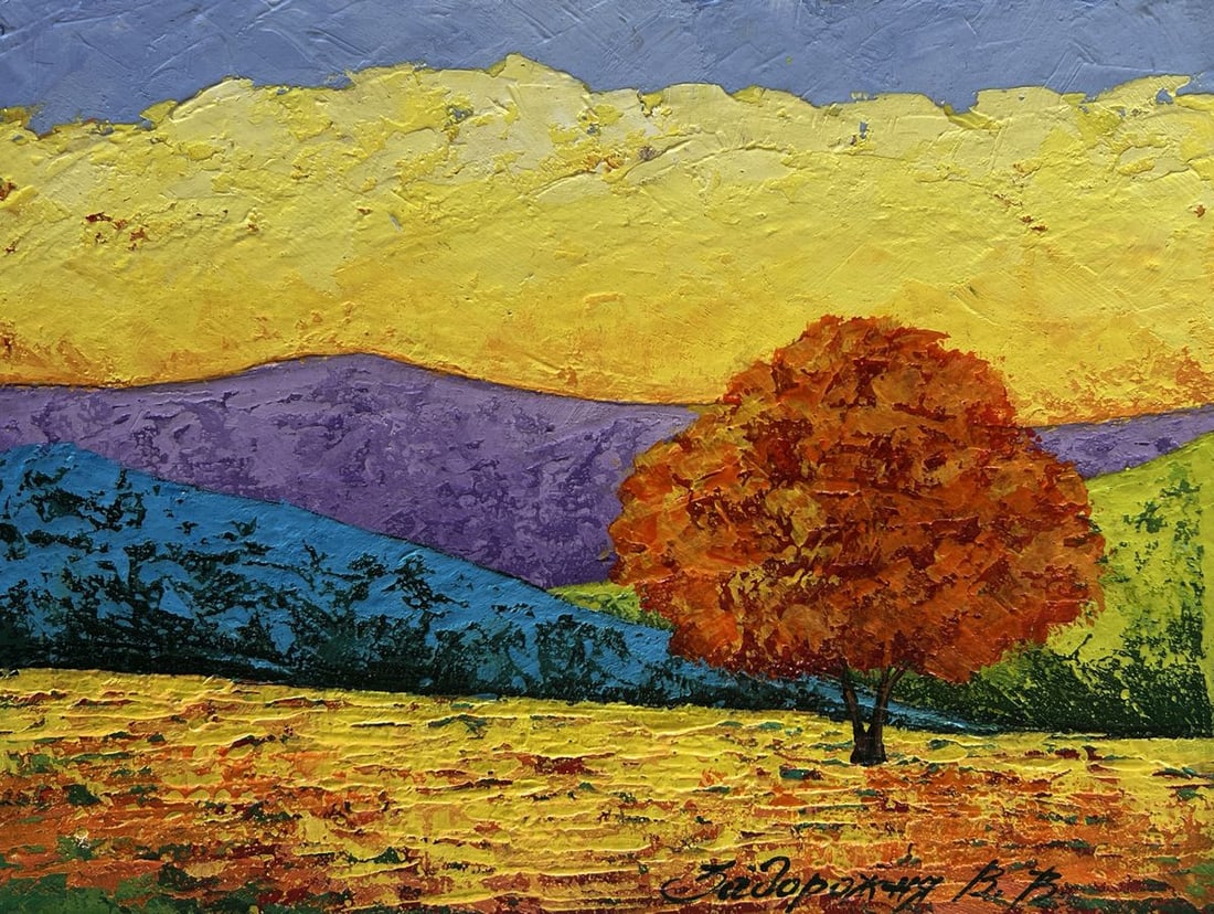 Oil painting Blazing Sunset V. Zadorozhnya - 3