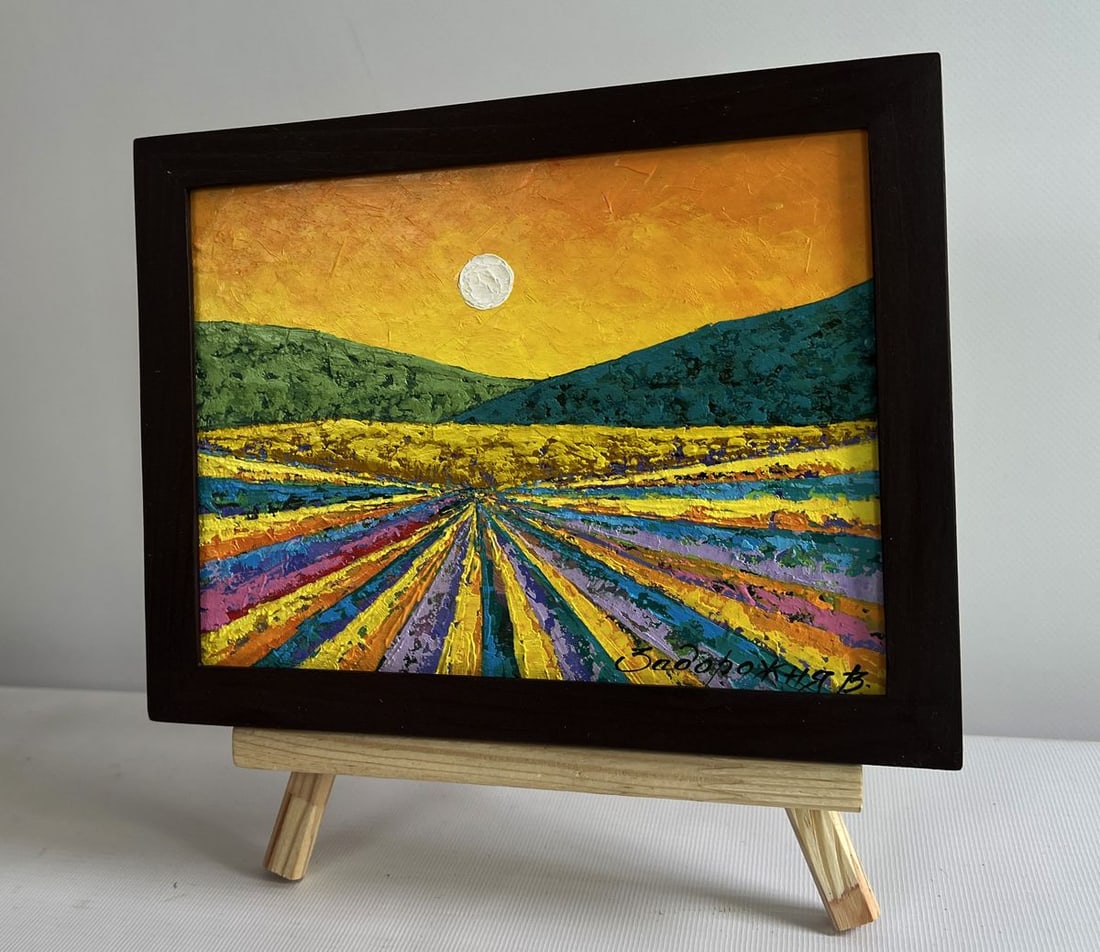 Oil painting A fleeting memory of sunset V. Zadorozhnya - 2