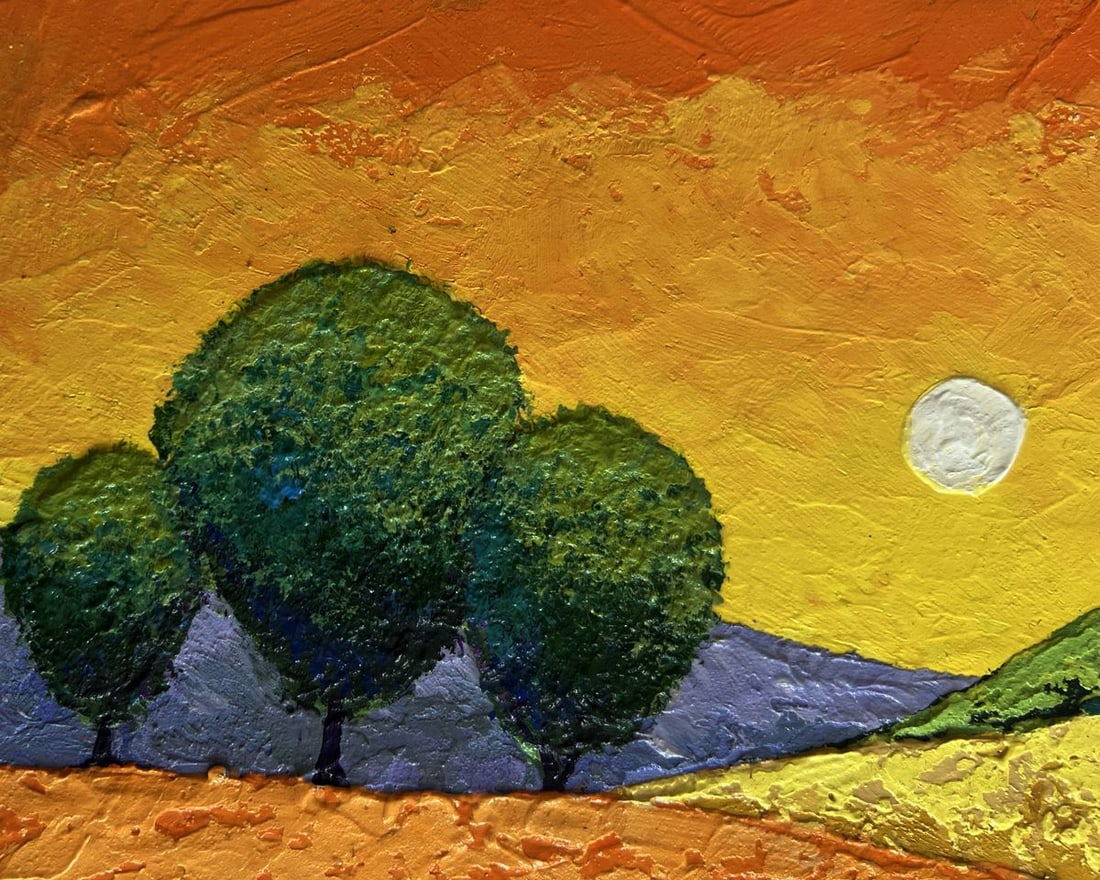 Oil painting The last rays of the sun V. Zadorozhnya - 5