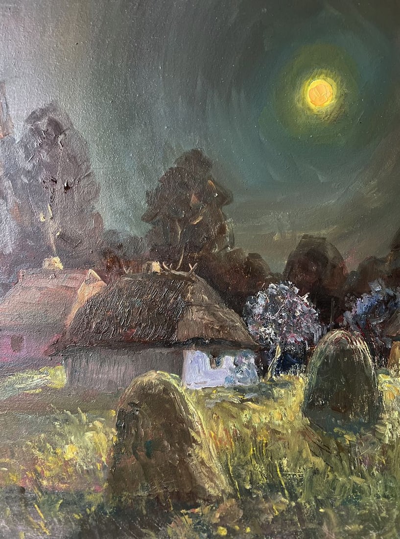Oil painting Moonlit night V. Mishurovsky - 3