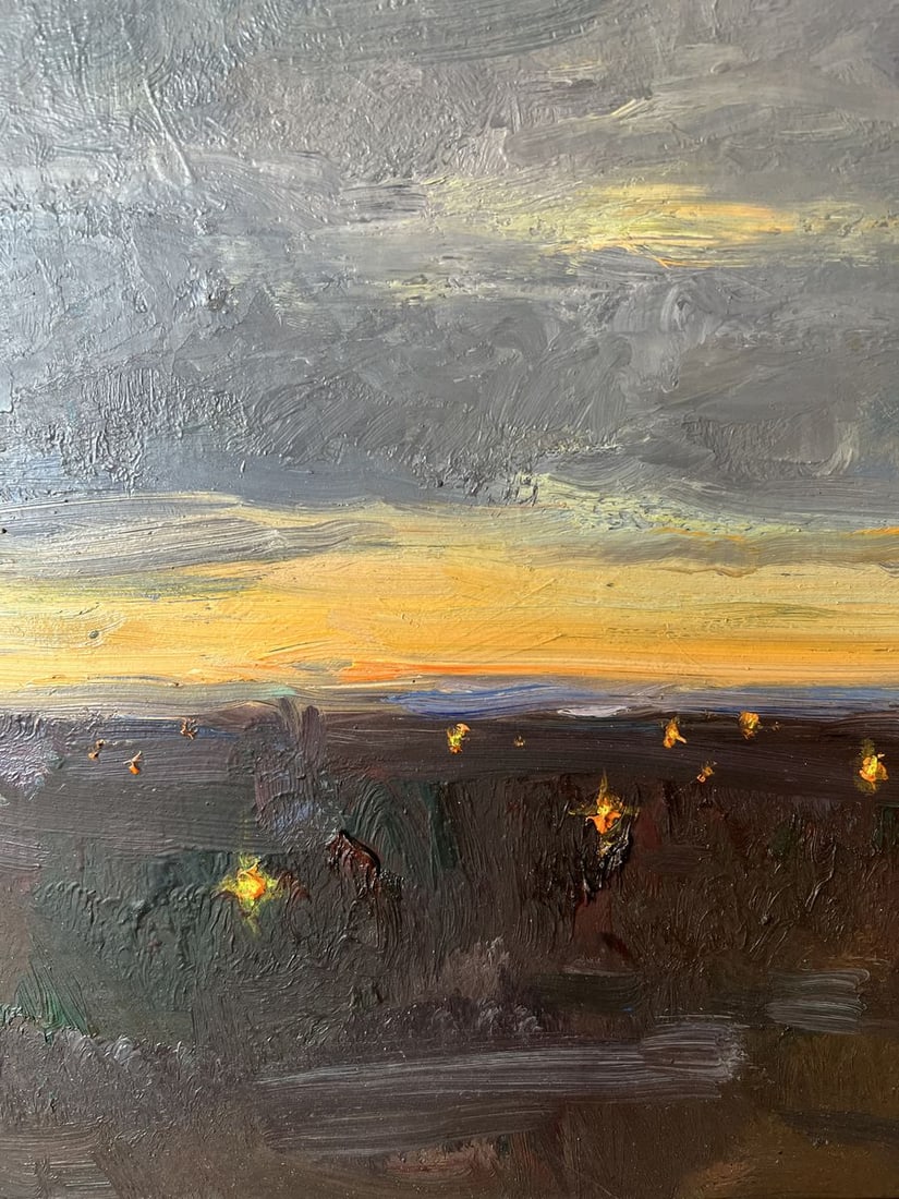 Oil painting Evening lights V. Mishurovsky - 6