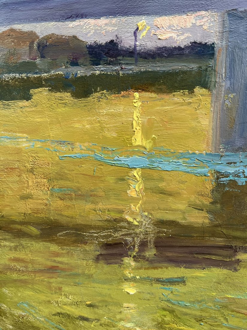 Oil painting High-speed tram V. Mishurovsky - 3