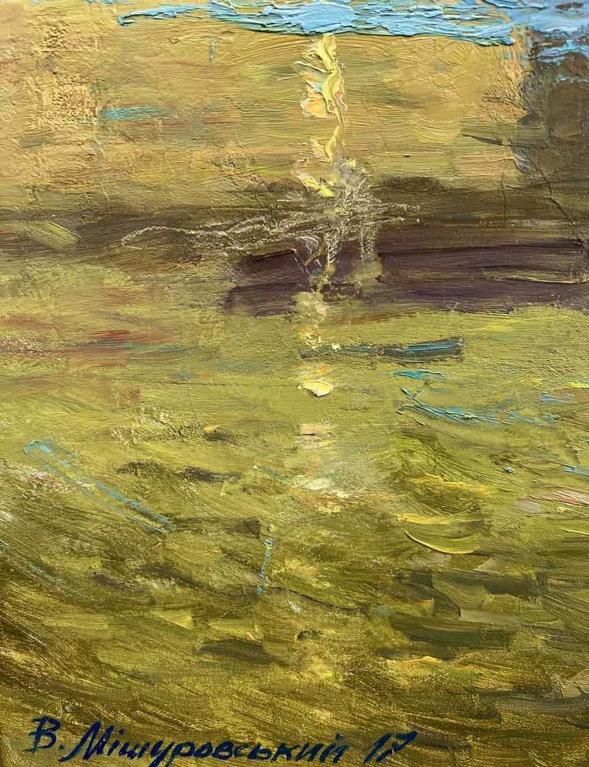 Oil painting High-speed tram V. Mishurovsky - 4