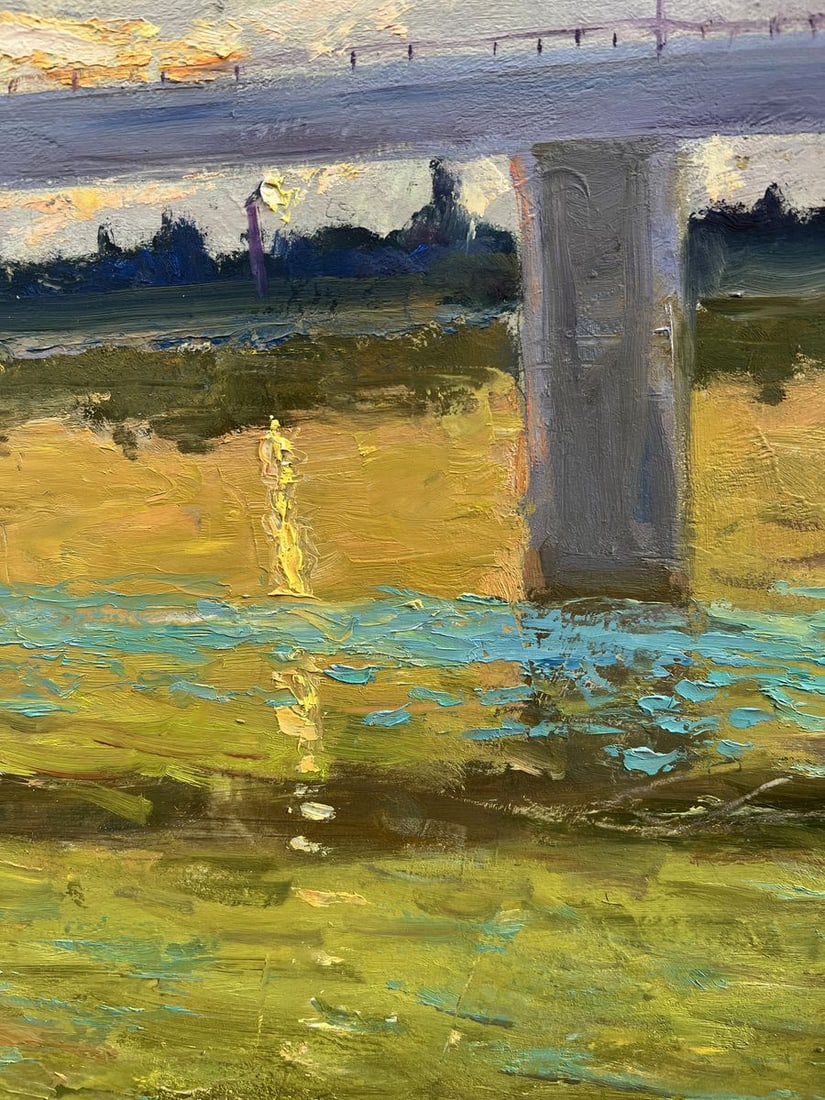 Oil painting High-speed tram V. Mishurovsky - 6