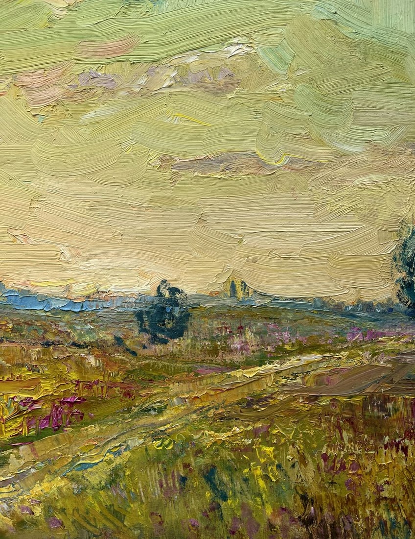 Oil painting The evening came V. Mishurovsky - 5