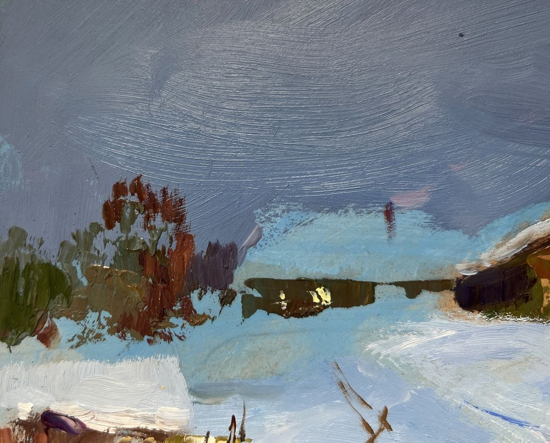 Oil painting Cozy winter evening Yuriy Suprunchuk - 4