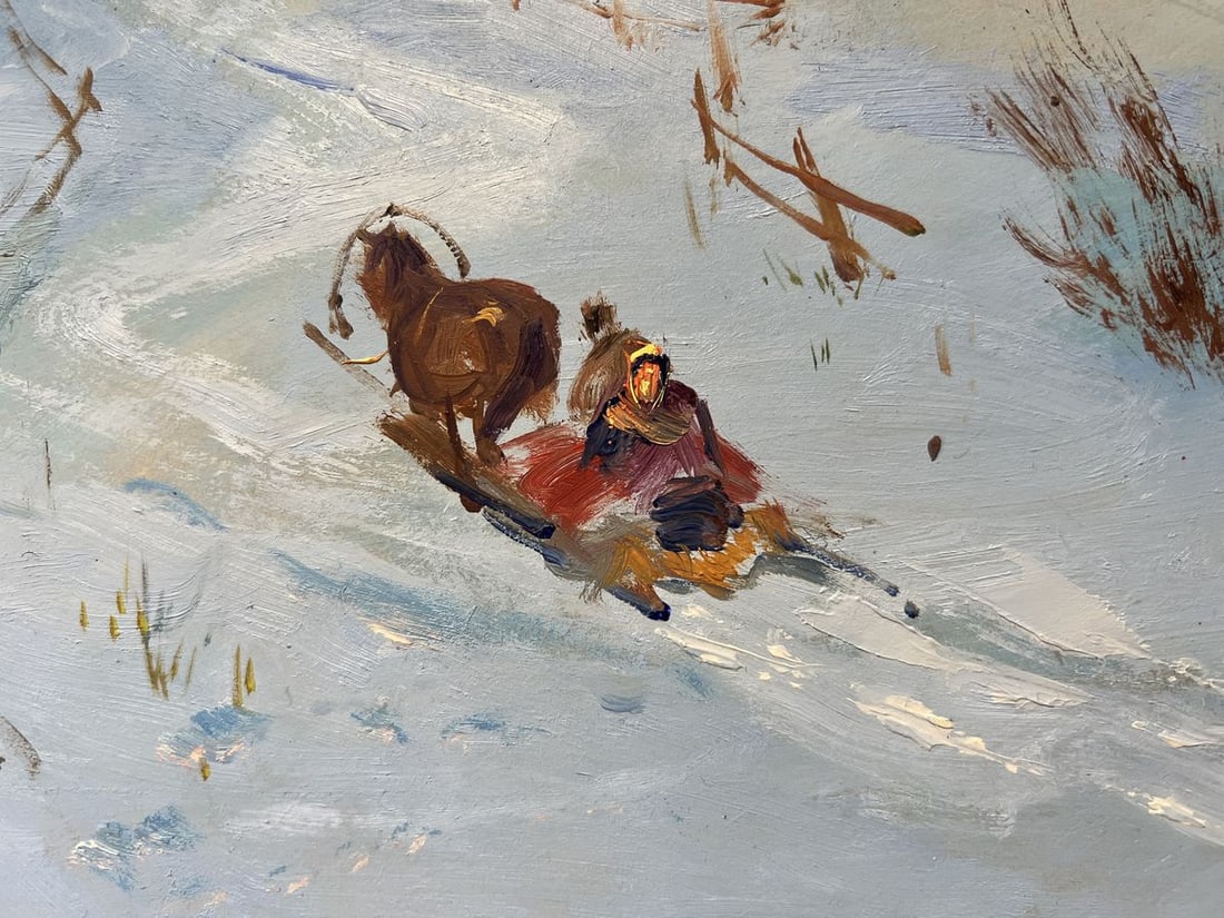 Oil painting Cozy winter evening Yuriy Suprunchuk - 8