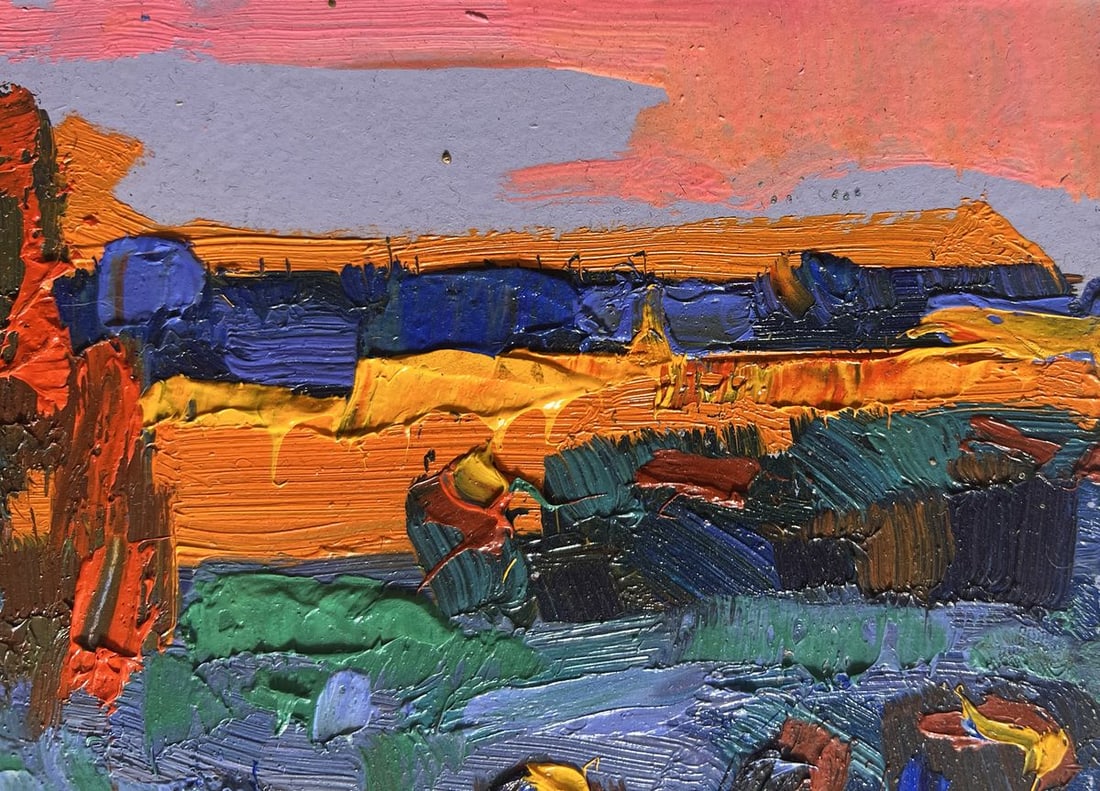 Oil painting Far away in the silence of nature Alex Kalenyuk - 4