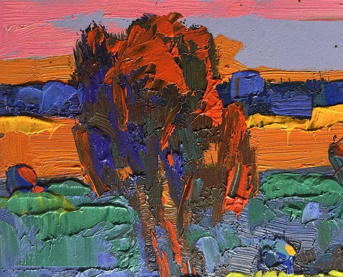 Oil painting Far away in the silence of nature Alex Kalenyuk - 5