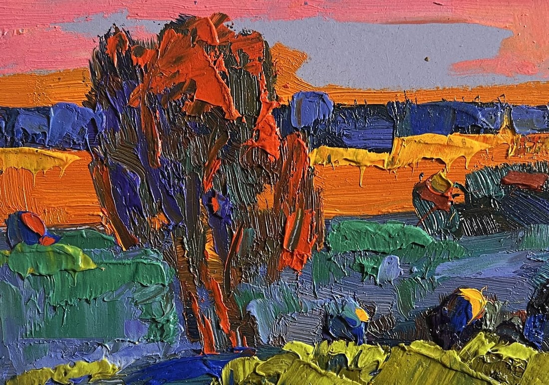 Oil painting Far away in the silence of nature Alex Kalenyuk - 7