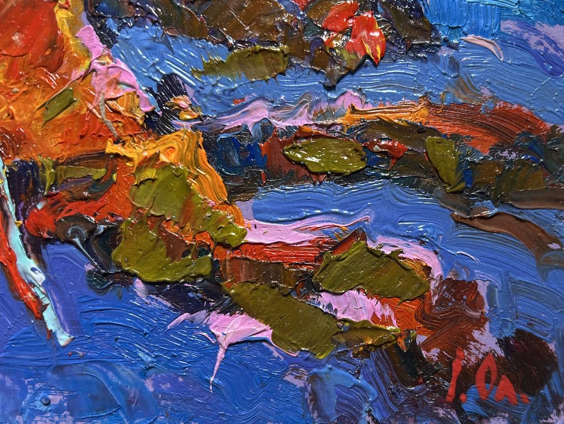 Oil painting Moonlit Night in the Field Alex Kalenyuk - 9