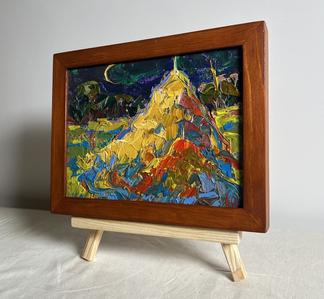 Oil painting The young moon Oksana Kalenyuk - 2