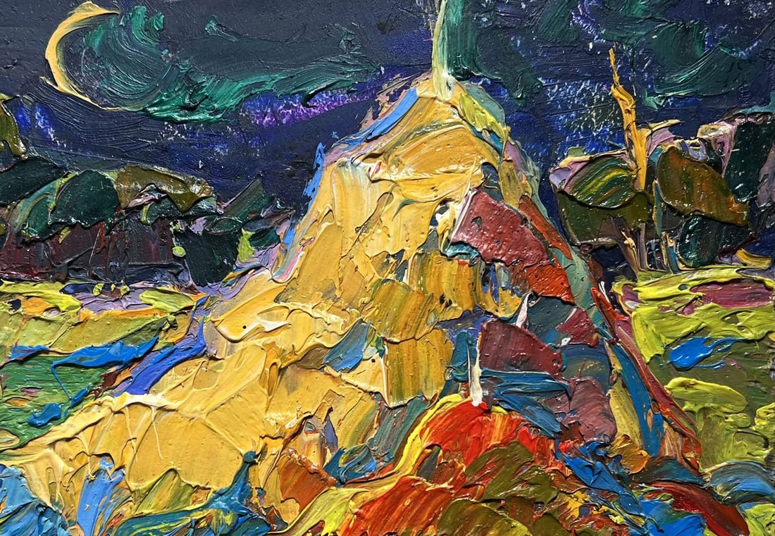 Oil painting The young moon Oksana Kalenyuk - 8